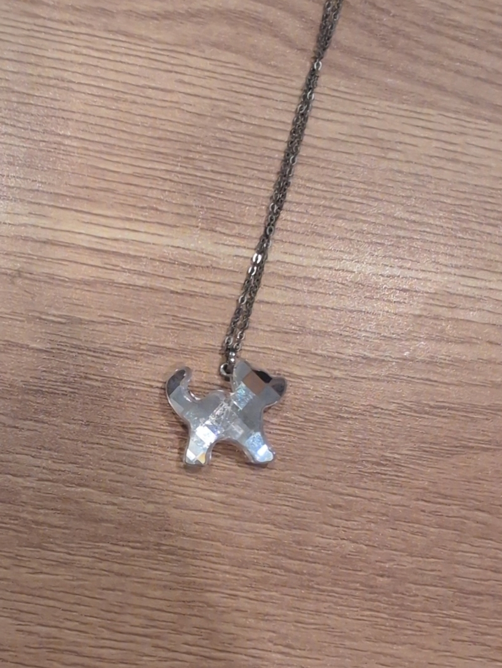 Swarovski Pink Cat Pendant